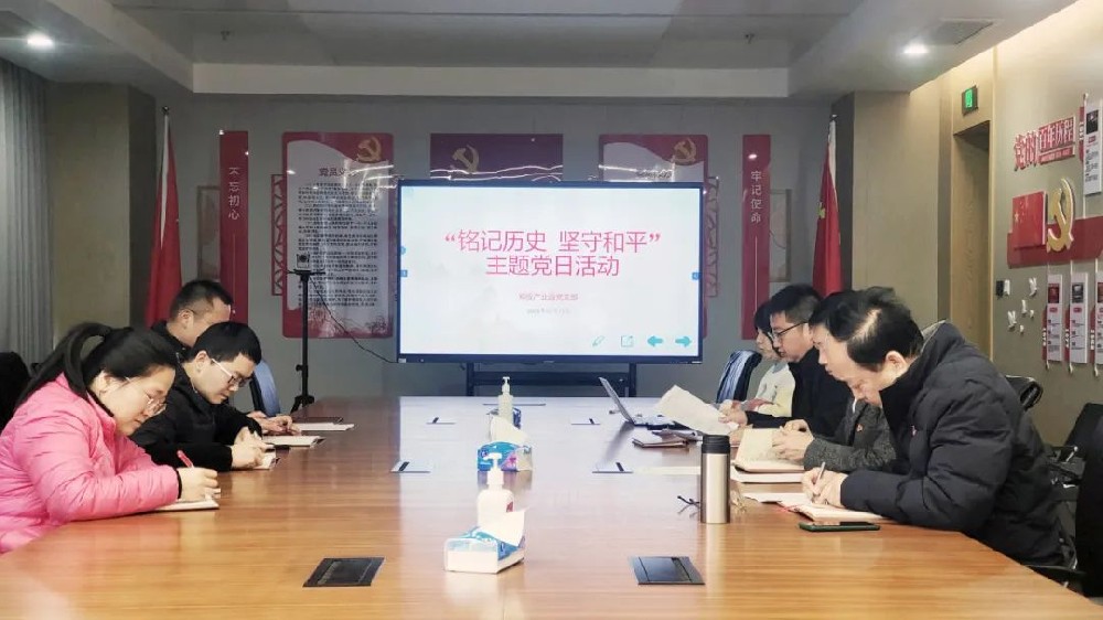 【黨建園地】鄭投產(chǎn)業(yè)園黨支部組織開展“銘記歷史 堅守和平”主題黨日活動